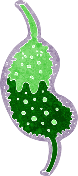 cartoon bubbling stomach png