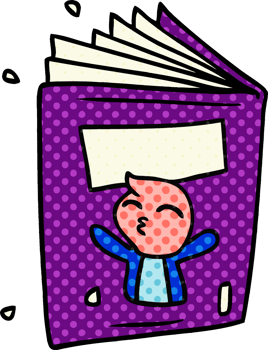 hand drawn cartoon doodle of a magazine png