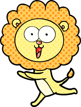 happy cartoon lion png
