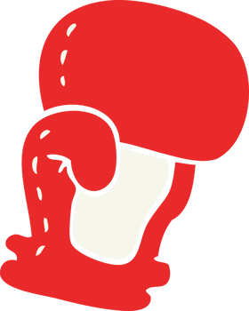 cartoon doodle boxing glove png
