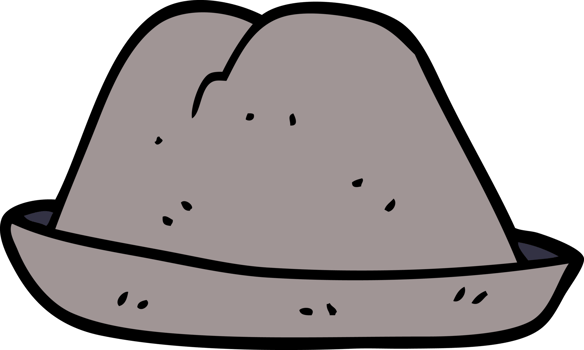 cartoon doodle hat png