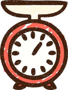 Weighing Scales Chalk Drawing png