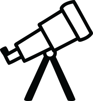 astronomy telescope icon symbol png