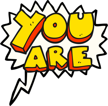 hand drawn speech bubble cartoon you are text png