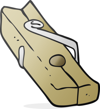 hand drawn cartoon wood peg png