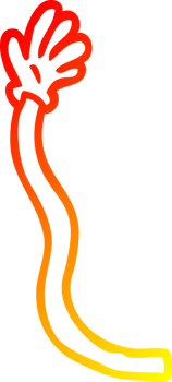 warm gradient line drawing of a cartoon retro hand gestures png
