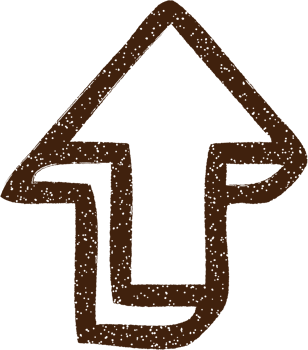 Pointing Arrow Charcoal Drawing png