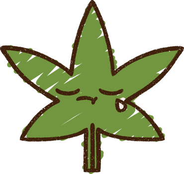 Cannabis Leaf Chalk Drawing png