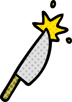 cartoon sharp knife png