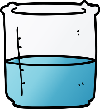 cartoon doodle science beaker png