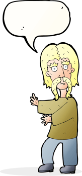 cartoon mustache man with speech bubble png