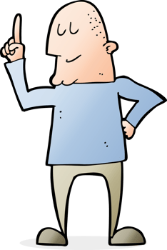 cartoon man pointing finger png