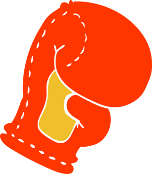 cartoon doodle boxing glove png