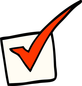 cartoon doodle tick mark png