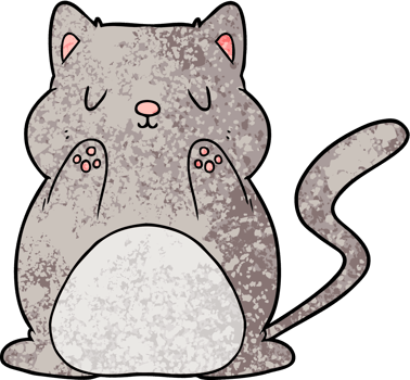 cartoon cat drawing png