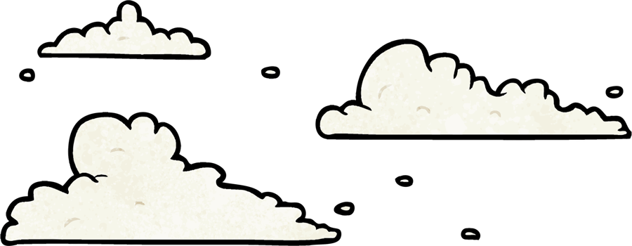 cartoon clouds drifting by png
