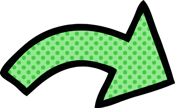 comic book style cartoon of a pointing arrow png