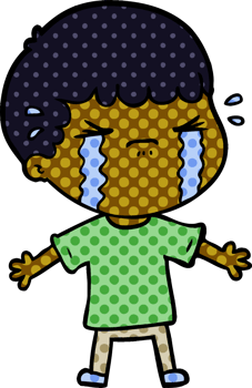 cartoon man crying png