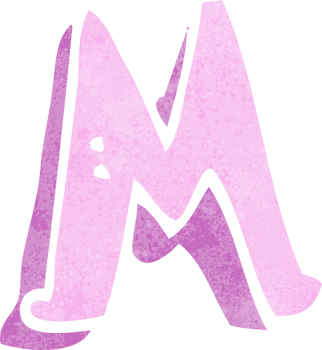 cartoon letter M png