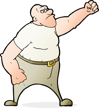 cartoon angry man png