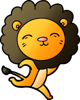 cartoon lion drawing png