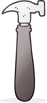 hand drawn cartoon hammer png