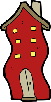 cartoon house drawing png