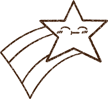 Shooting Star Charcoal Drawing png