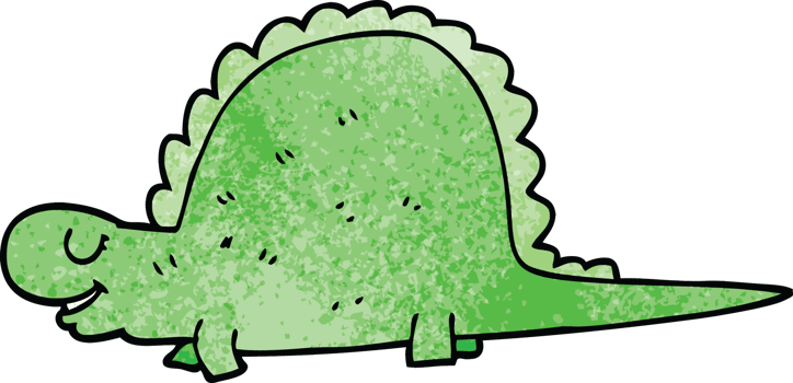cartoon doodle prehistoric dinosaur png
