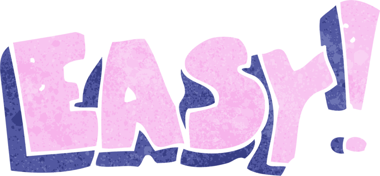 cartoon easy sign png