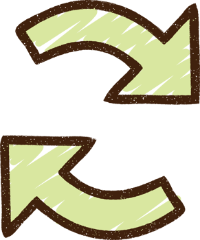 Recycling Arrows Chalk Drawing png