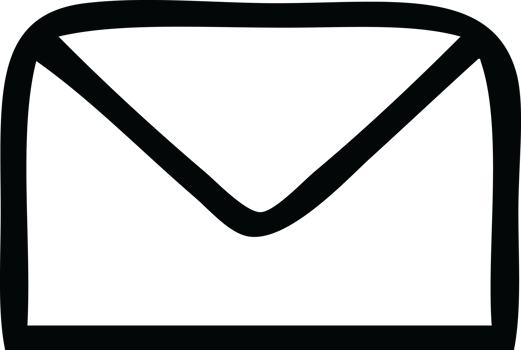 line drawing cartoon of a paper envelope png