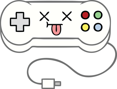 cute cartoon of a game controller png