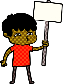 cartoon curious man png