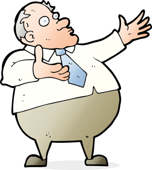 cartoon exasperated middle aged man png