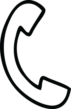 line drawing cartoon of a telephone handset png