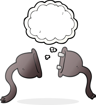 hand drawn thought bubble cartoon electrical plugs png