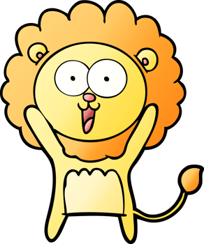 happy cartoon lion png