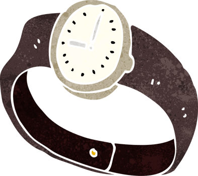 cartoon wrist watch png
