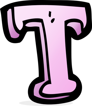 cartoon letter T png