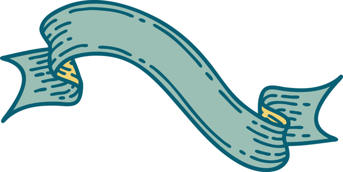 iconic tattoo style image of a banner png