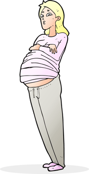 cartoon pregnant woman png