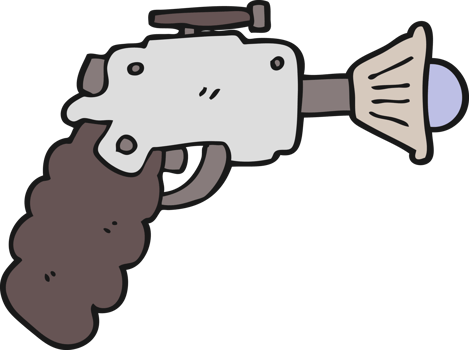 cartoon ray gun png