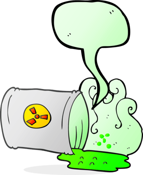 hand drawn speech bubble cartoon nuclear waste png