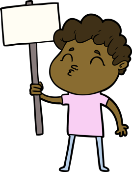 cartoon man pouting png
