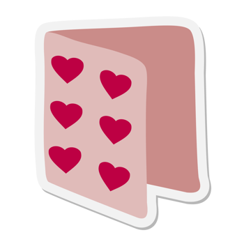 valentine card sticker png
