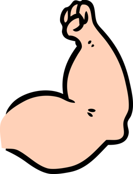cartoon strong arm png