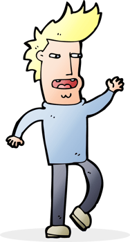 cartoon loudmouth man png
