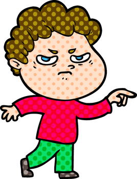 cartoon angry man png