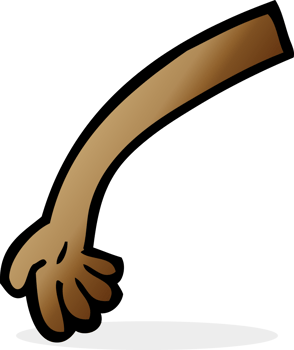 cartoon arm drawing png